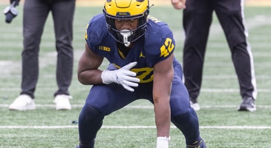 Michigan tight end Jalen Hoffman is ready for more action in 2025. Photo: Lon Horwedel